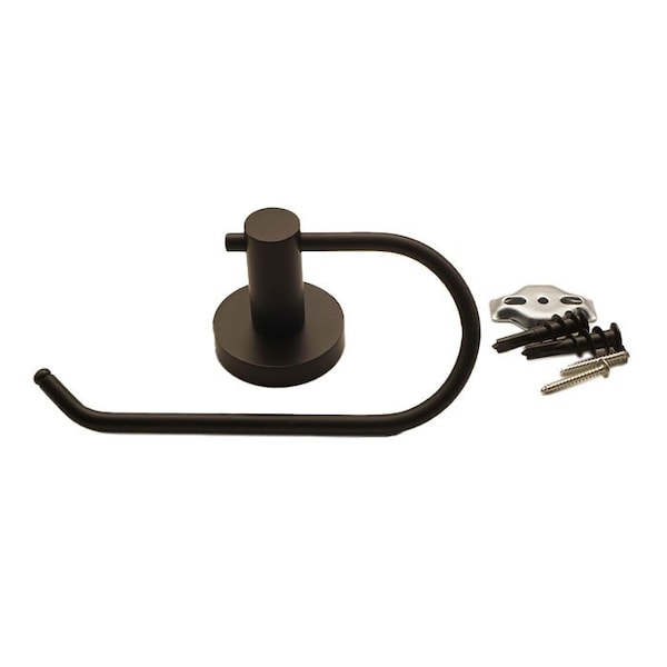 Orca Hardware Toilet Paper Holder, BL Black Finish 3756-BL - main